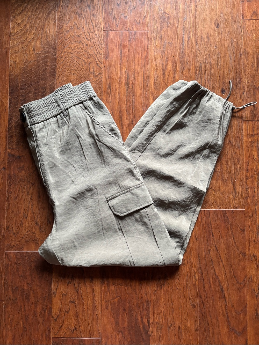 Joie Silky Cargo Joggers Army Green | Size M |Modal